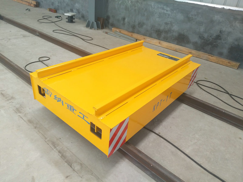 Cable Reel Powered Warehouse Flat Car on Rail com controle remoto