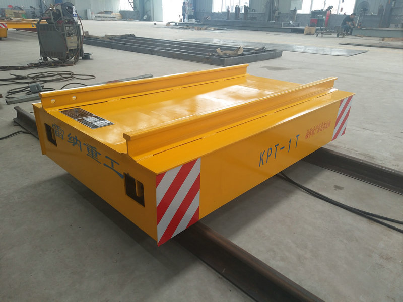 Cable Reel Powered Warehouse Flat Car on Rail com controle remoto