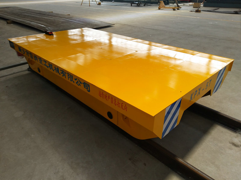 Tubo de aço 5 toneladas Trolley de transferência de ferro de bateria
