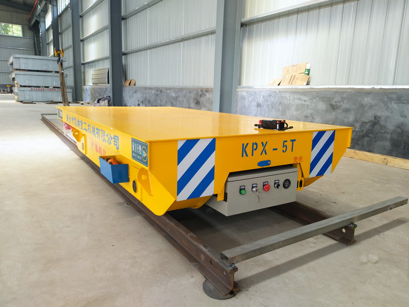 Tubo de aço 5 toneladas Trolley de transferência de ferro de bateria